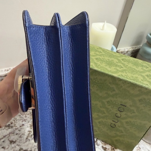 Brand New Gucci Interlocking G Pebbled Leather Shoulder/Crossbody Bag - Picture 10 of 12